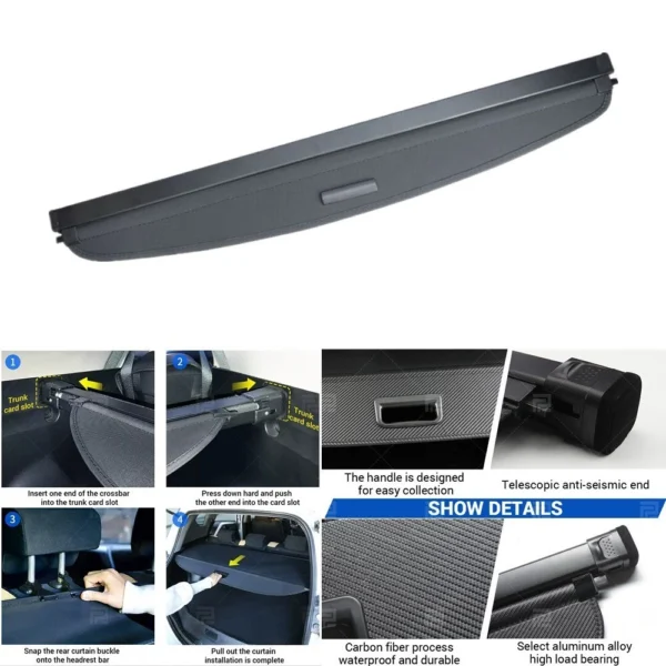 Lexus RX350 Rear Trunk Cargo Cover Lexus RX350 Rear Trunk Cargo Cover