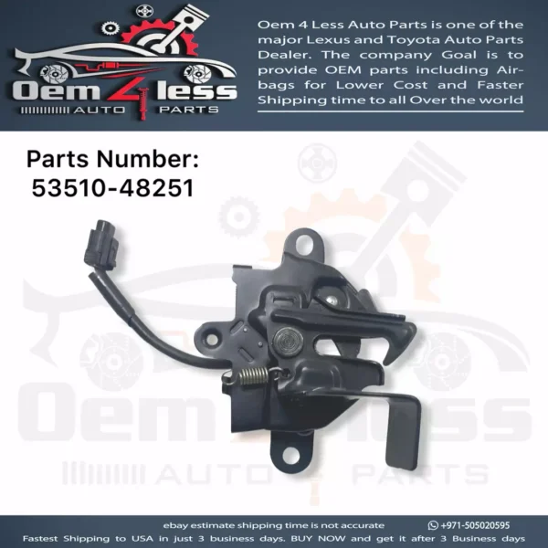 Used Lexus RX350 Hood Latch